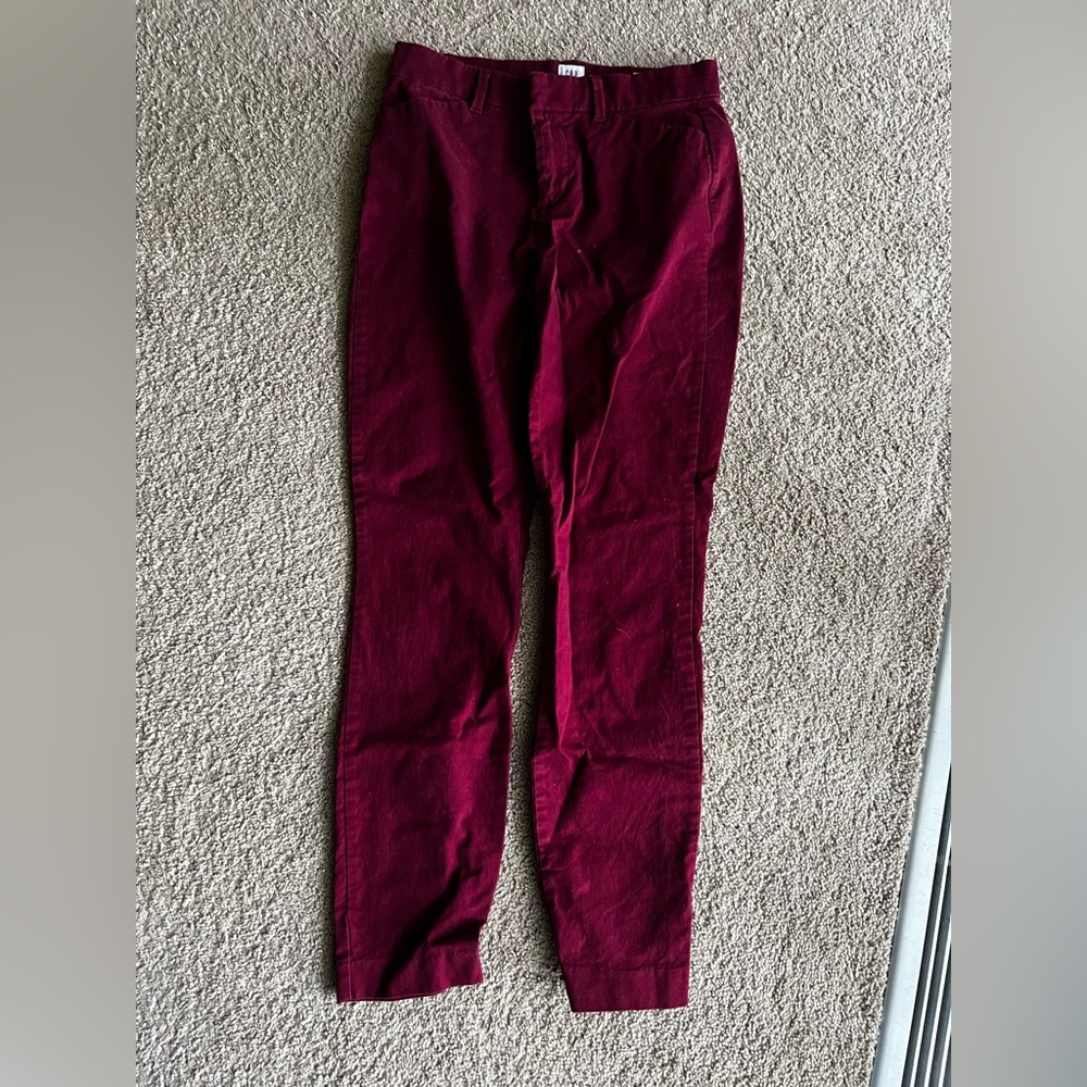 Gap Maroon Khakis/ Dress Pants